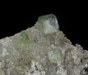 Sea Green Fluorite on Quartz - China #32491-3